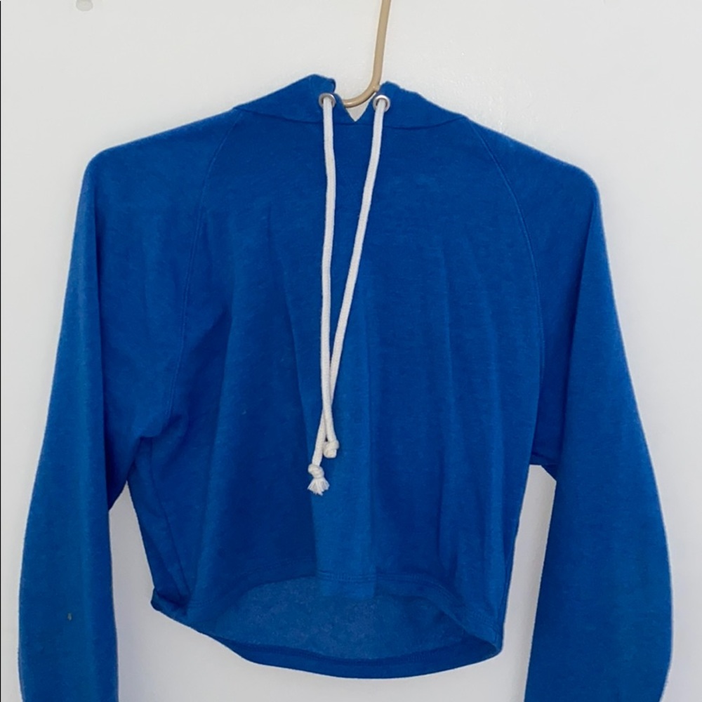 Cropped Blue Hoodie